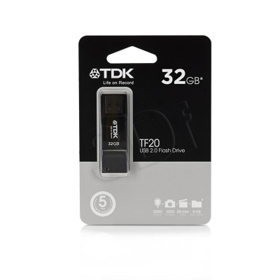 TDK TF20 USB 2.0 Flash Drive 32GB Black
