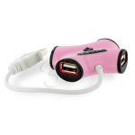 HUB USB 2.0 4 PORTY RÓŻOWY