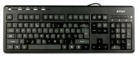 KLAWIATURA A4-TECH SLIM KD-126-2 - USB - CZARNA - PODŚWIETLANA BIAŁA