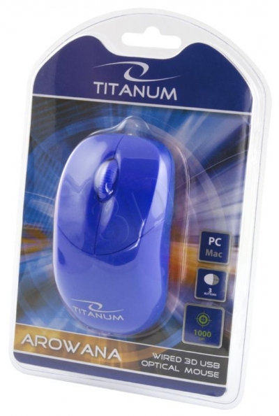 MYSZ TITANUM AROWANA 3D OPT. PRZEWODOWA TM109B USB
