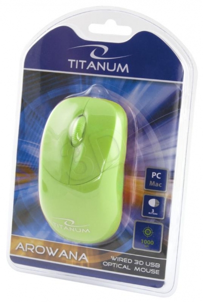 MYSZ TITANUM AROWANA 3D OPT. PRZEWODOWA TM109G USB