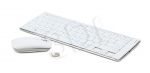 GEMBIRD KLAWIATURA PHOENIX SLIMLINE WHITE BEZPRZEWODOWA 2,4GHZ + MYSZ