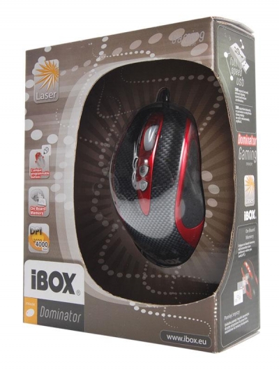 MYSZ I-BOX DOMINATOR LASEROWA, PRZEWODOWA, USB,GAME