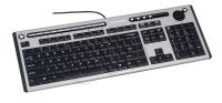 KLAWIATURA MODECOM MC-7001, PS2, SILVER-BLACK