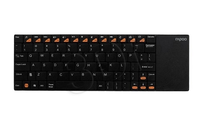 RAPOO KLAWIATURA BEZP. 2,4G TOUCHPAD E2700 CZARNA