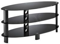 STOLIK MELICONI RTV FLAT VISION OVAL 300 BLACK