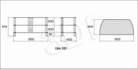 STOLIK MELICONI RTV FLAT VISION LINE 300 BLACK