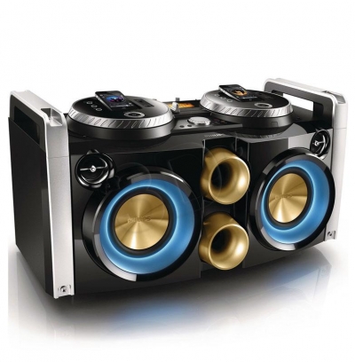 Mini wieża PHILIPS FWP3200D/12 (radio FM, dwie stacje dokujące iPod/iPhone)
