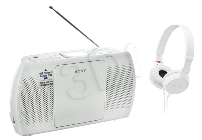 Radioodtwarzacz SONY ZSPE40CP + Słuchawki ZX100W