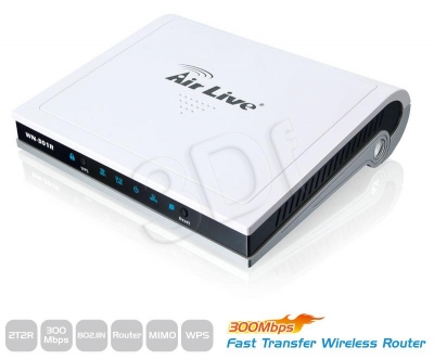 OVISLINK AirLive [ WN-301R ] Bezprzewodowy Router 300Mbps 802.11n [ 1x WAN, 4x LAN ][ 2T/2R ][ Wbudo