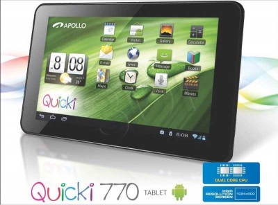 Apollo QUICKI 770 A9 1GB 7 4GB Wi-Fi And 4.1