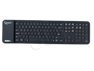 KLAWIATURA BLUETOOTH SILIKONOWA BLACK FULL SIZE