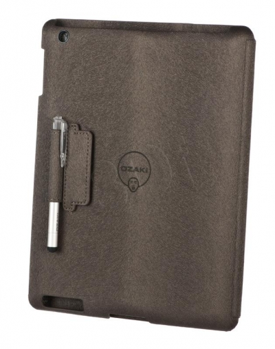 Ozaki - Etui iCoat Notebook+ stylus for iPad 3 - Br