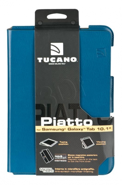 TUCANO PIATTO - Etui Samsung Glaxy Tab 10.1 Blue