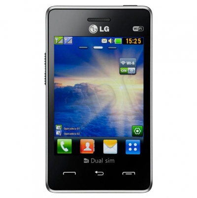 LG T375 DUAL SIM BLACK