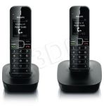 TELEFON BEZPRZEWODOWY DECT PHILIPS CD4802B/PL ( 2 słuchawki )
