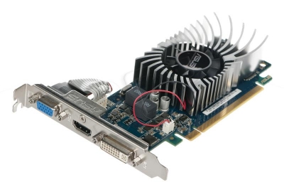ASUS GeForce GT 620 1024MB DDR3/64bit DVI/HDMI PCI-E (700/1200) (Low Profile)