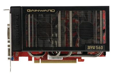 GAINWARD GeForce GTX 560 1024MB DDR5/256bit DVI/HDMI PCI-E (822/4040) (chłodzenie systemu Phantom)