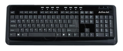 ACJ KLAWIATURA MULTIMEDIALNA K-2025 USB CZARNA(WYP)