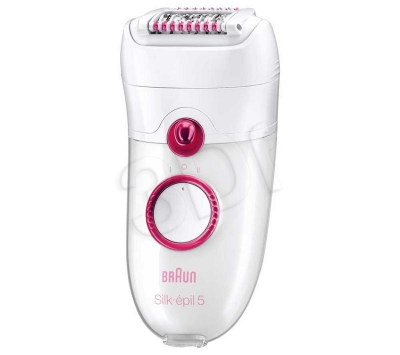 Depilator BRAUN Silk-epil Xelle 5280 (WYPRZEDAŻ) (sieciowe/ różowy)