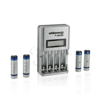WHITENERGY ŁADOWARKA HIGHSPEED 4AA/4AAA + AKU. 4xAA
