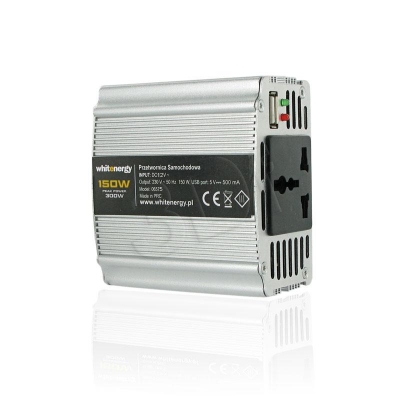 PRZETWORNICA SAMOCHODOWA DC 12V-AC 230V 150W Z USB