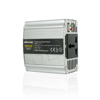 PRZETWORNICA SAMOCHODOWA DC 24V-AC 230V 150W Z USB