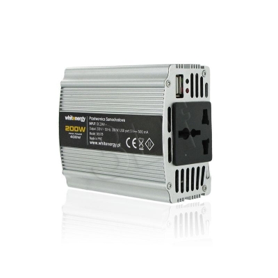 PRZETWORNICA SAMOCHODOWA DC 24V-AC 230V 200W Z USB
