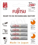 FUJITSU WHITE R03/AAA 750 MAH – 4 SZT BLISTER