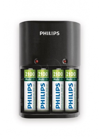 Philips ŁADOWARKA AA/AAA +4AKU AA 2100mAh SCB1490NB